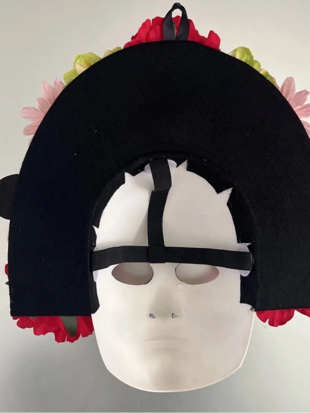 Day of Dead Dia de Muertos Full Face Mask Flower Butterfly Headpiece Wall Decor